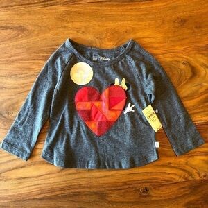NWT Gap Baby Disney Minnie Mouse shirt with Peekaboo Heart